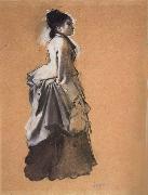 Edgar Degas Young Woman Street Costume Spain oil painting artist